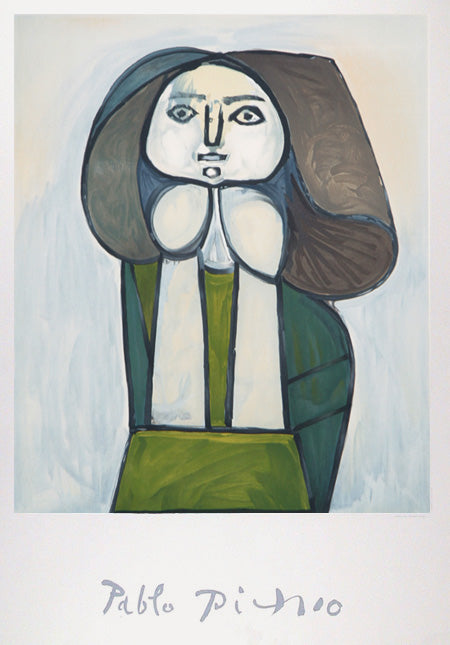 Portrait de Femme a la Robe Verte