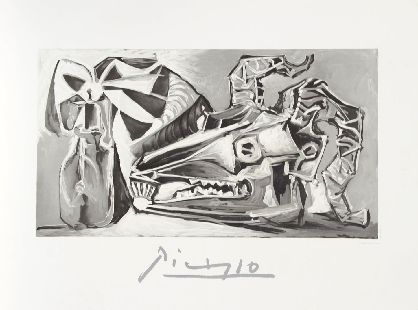 Nature Morte a la Tete Chevre, Bouteille