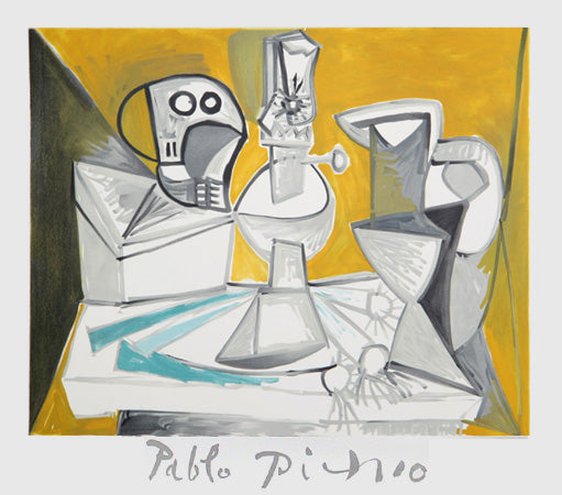 Tete de Morte, Lampe Cruches et Poireaux