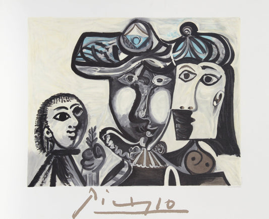 Couple et Enfant au Rameau d'Olivier