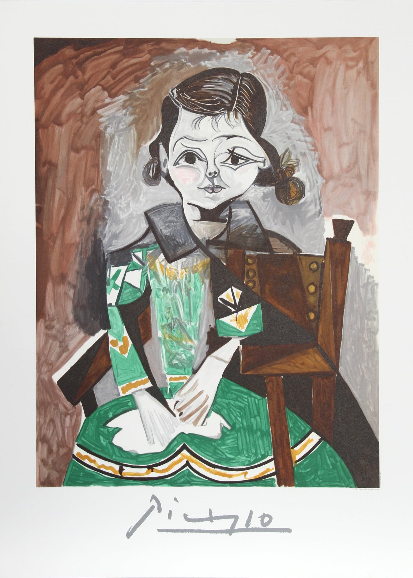 Petite Fille a la Robe Verte (Paloma Picasso)