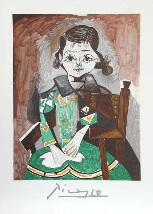 Petite Fille a la Robe Verte (Paloma Picasso)